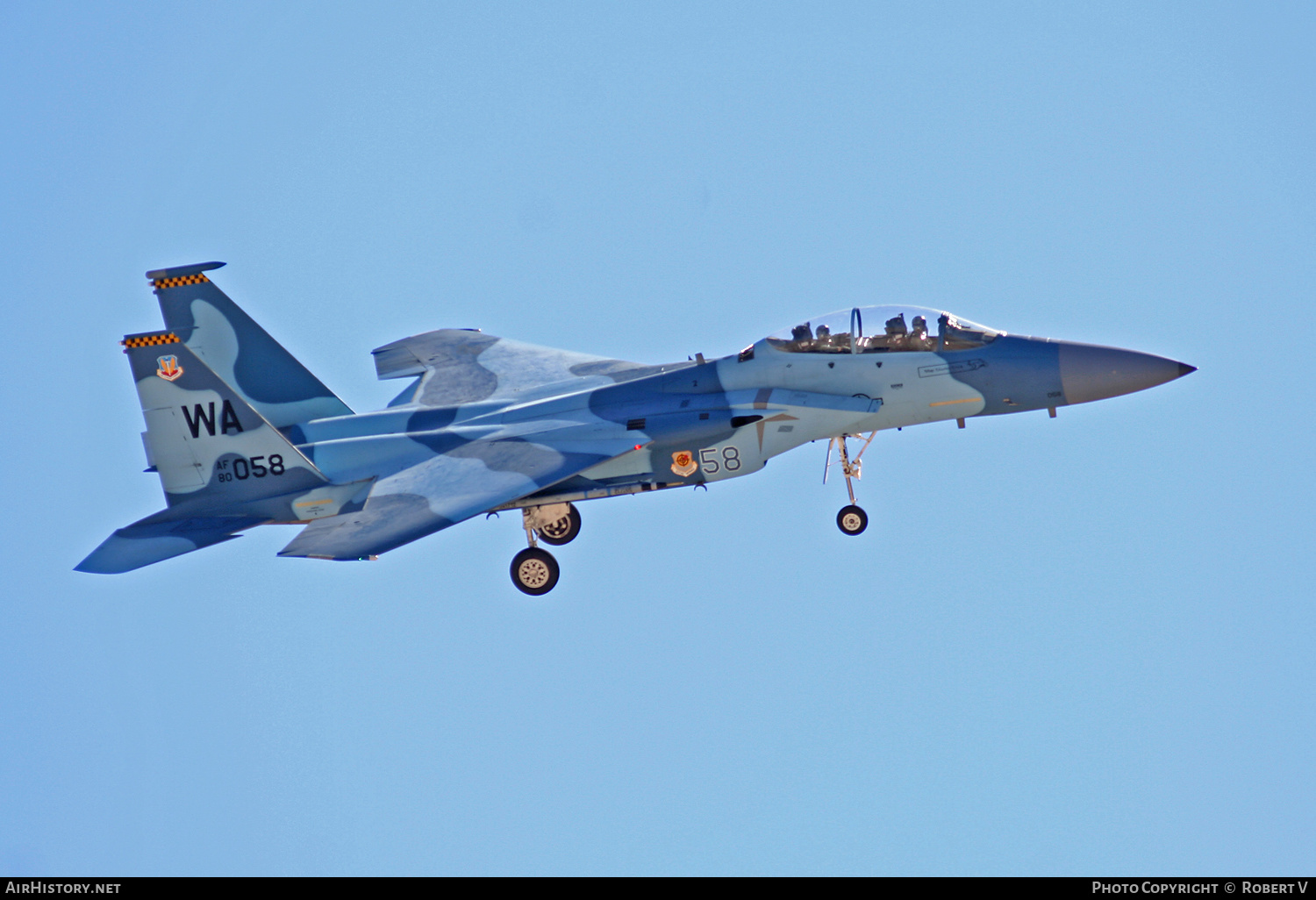 Aircraft Photo of 80-0058 / AF80-058 | McDonnell Douglas F-15D Eagle | USA - Air Force | AirHistory.net #651491
