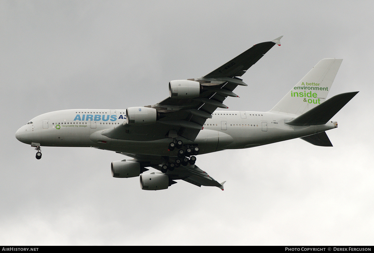 Aircraft Photo of F-WWDD | Airbus A380-841 | Airbus | AirHistory.net #651552