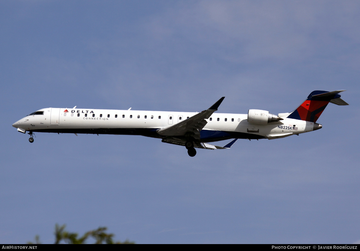 Aircraft Photo of N822SK | Bombardier CRJ-900LR (CL-600-2D24) | Delta Connection | AirHistory.net #651588