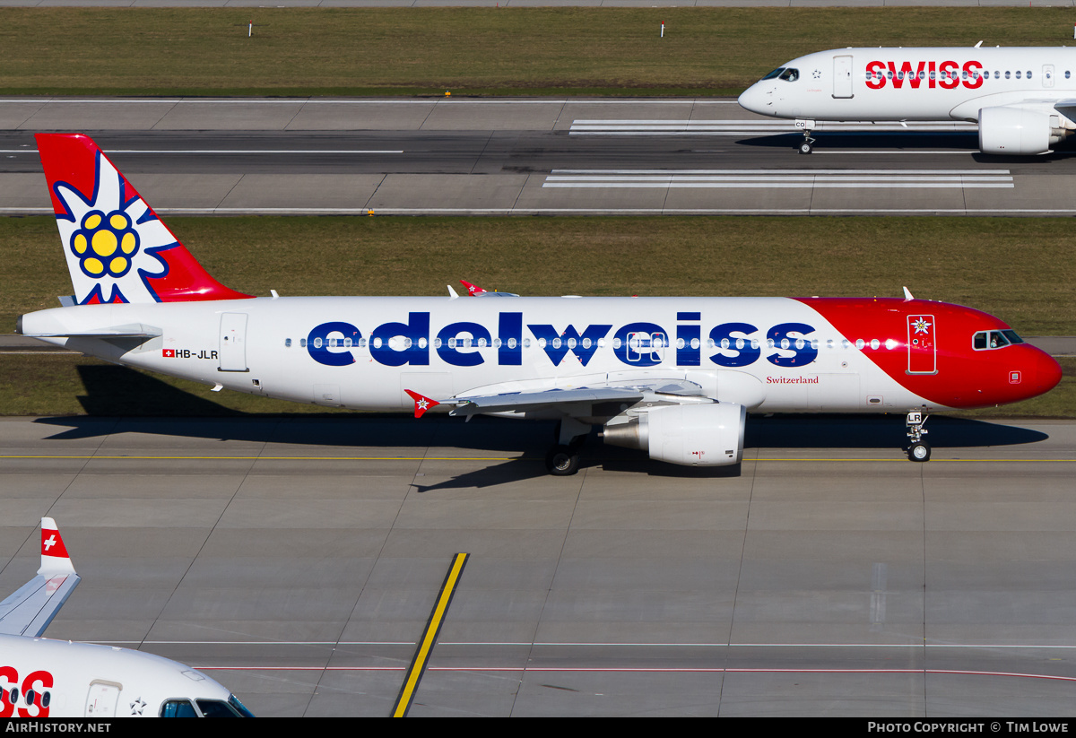 Aircraft Photo of HB-JLR | Airbus A320-214 | Edelweiss Air | AirHistory.net #651598