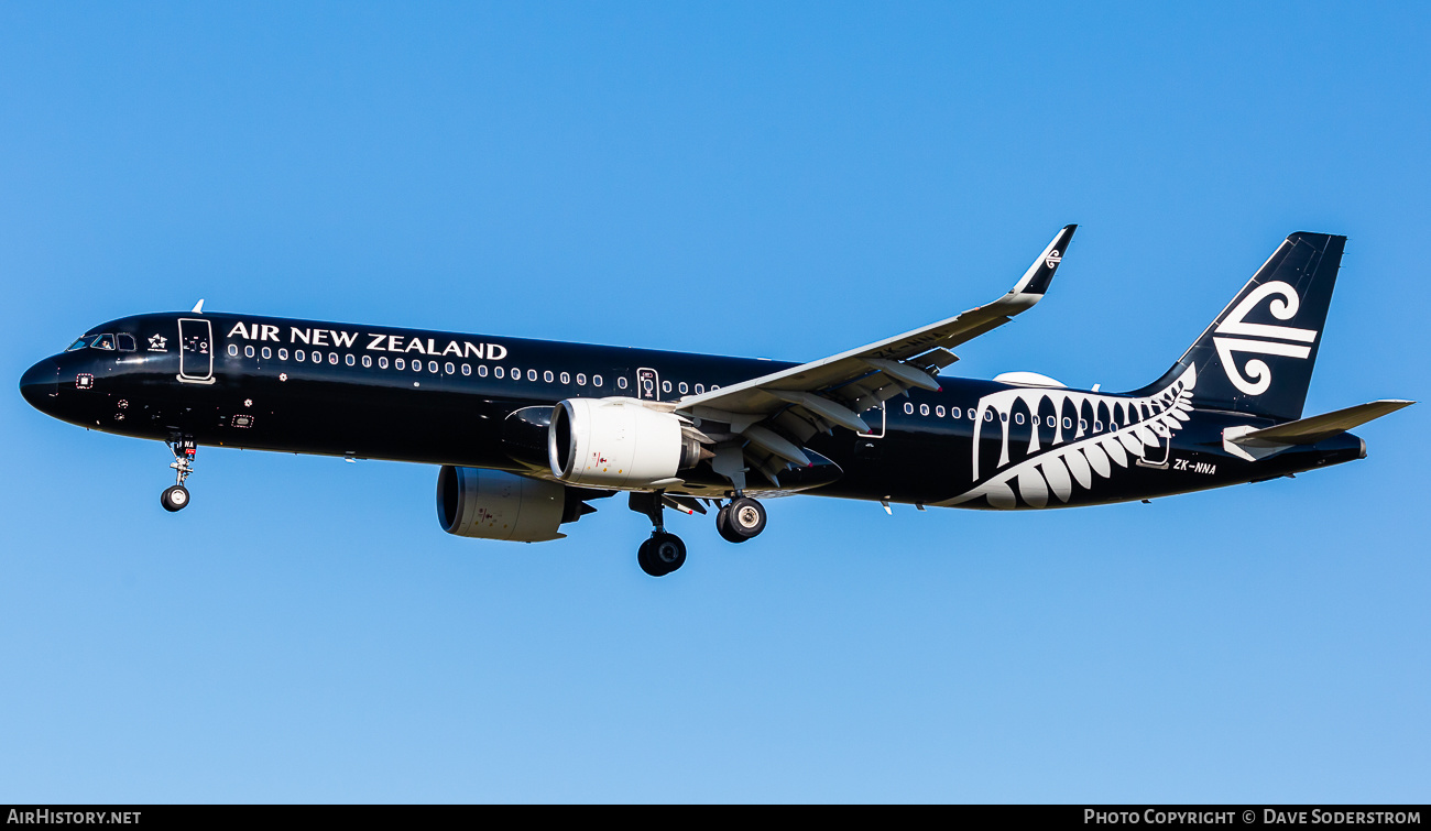 Aircraft Photo of ZK-NNA | Airbus A321-271N | Air New Zealand | AirHistory.net #651651