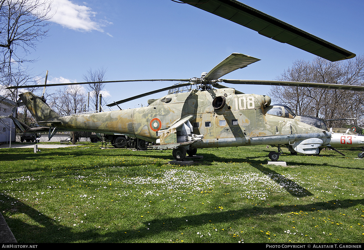 Aircraft Photo of 108 | Mil Mi-24D | Bulgaria - Air Force | AirHistory.net #651654