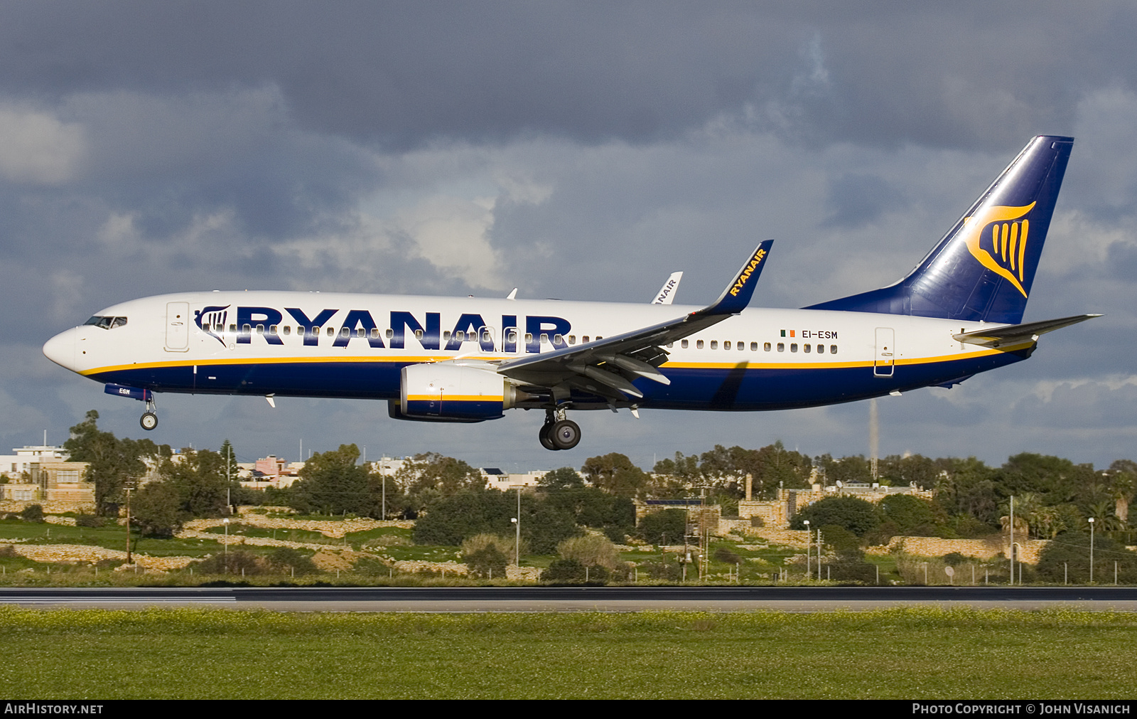 Aircraft Photo of EI-ESM | Boeing 737-8AS | Ryanair | AirHistory.net #651660
