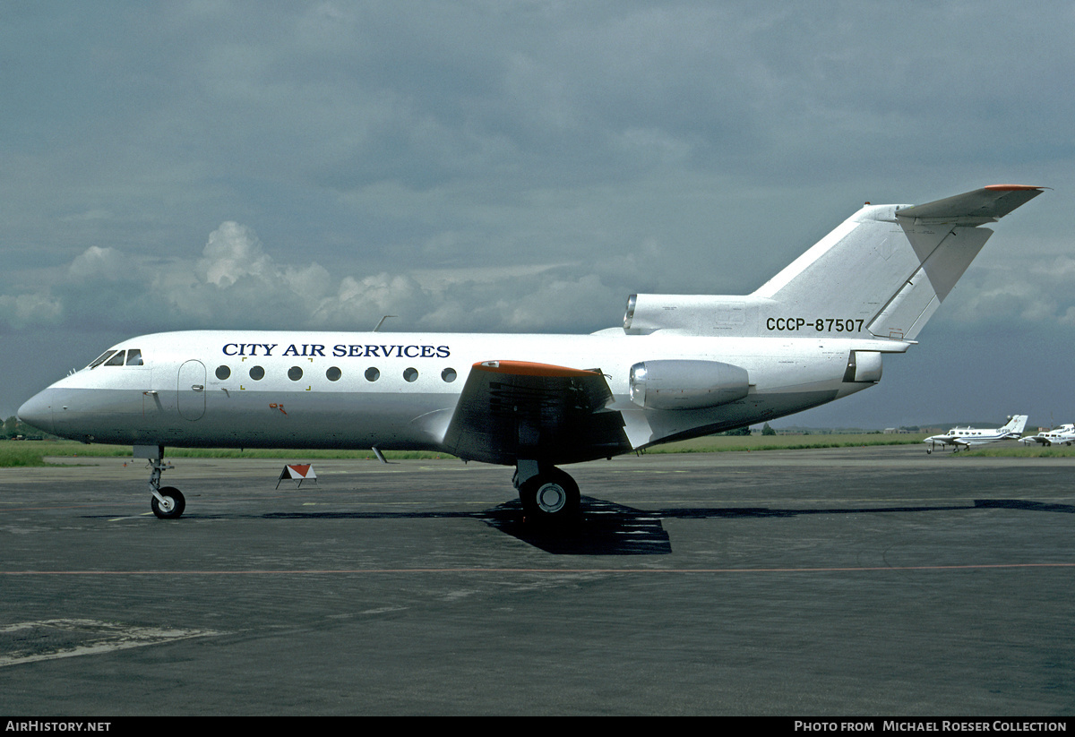 Aircraft Photo of CCCP-87507 | Yakovlev Yak-40 | City Air Services | AirHistory.net #651666