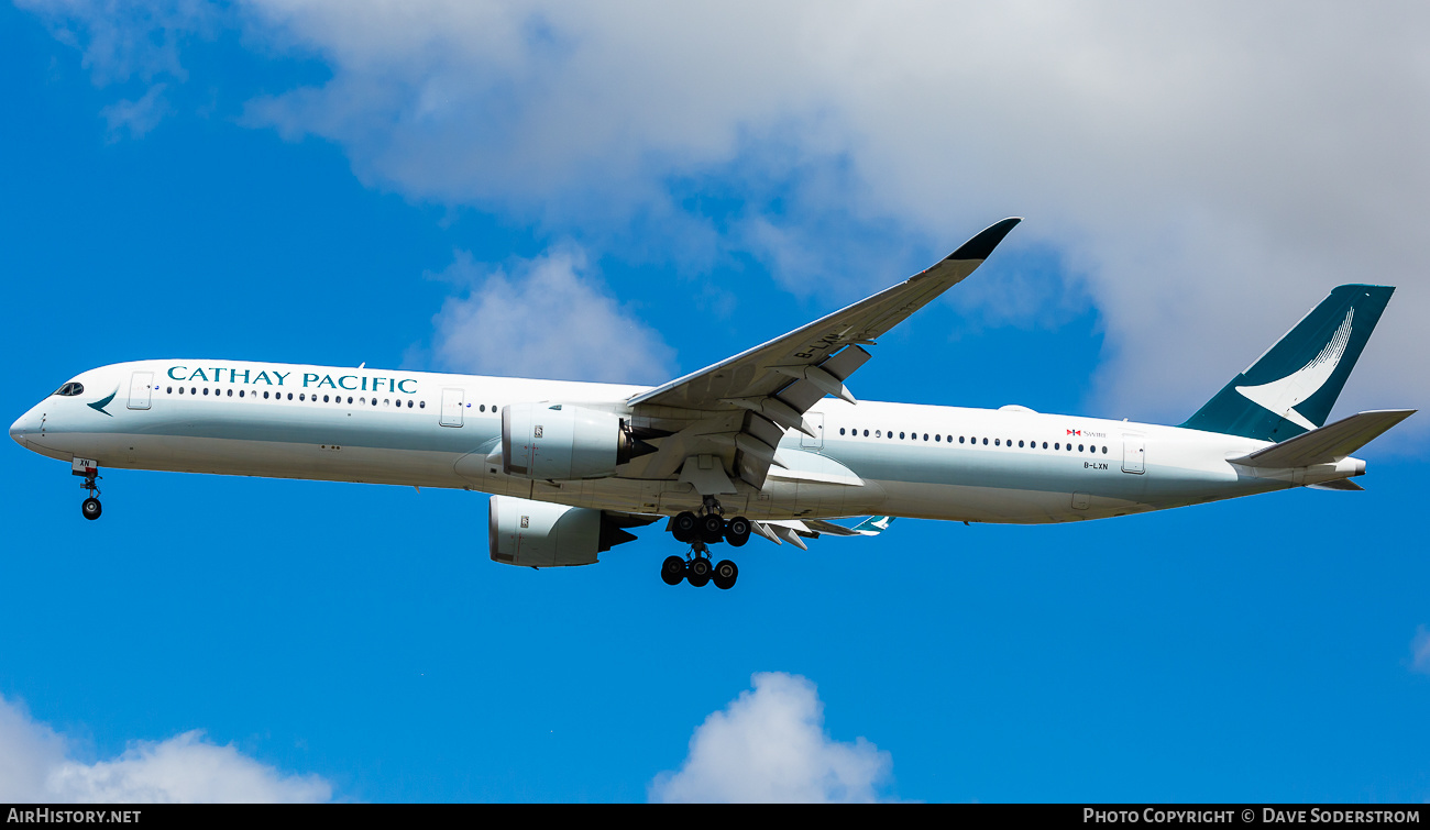 Aircraft Photo of B-LXN | Airbus A350-1041 | Cathay Pacific Airways | AirHistory.net #651676