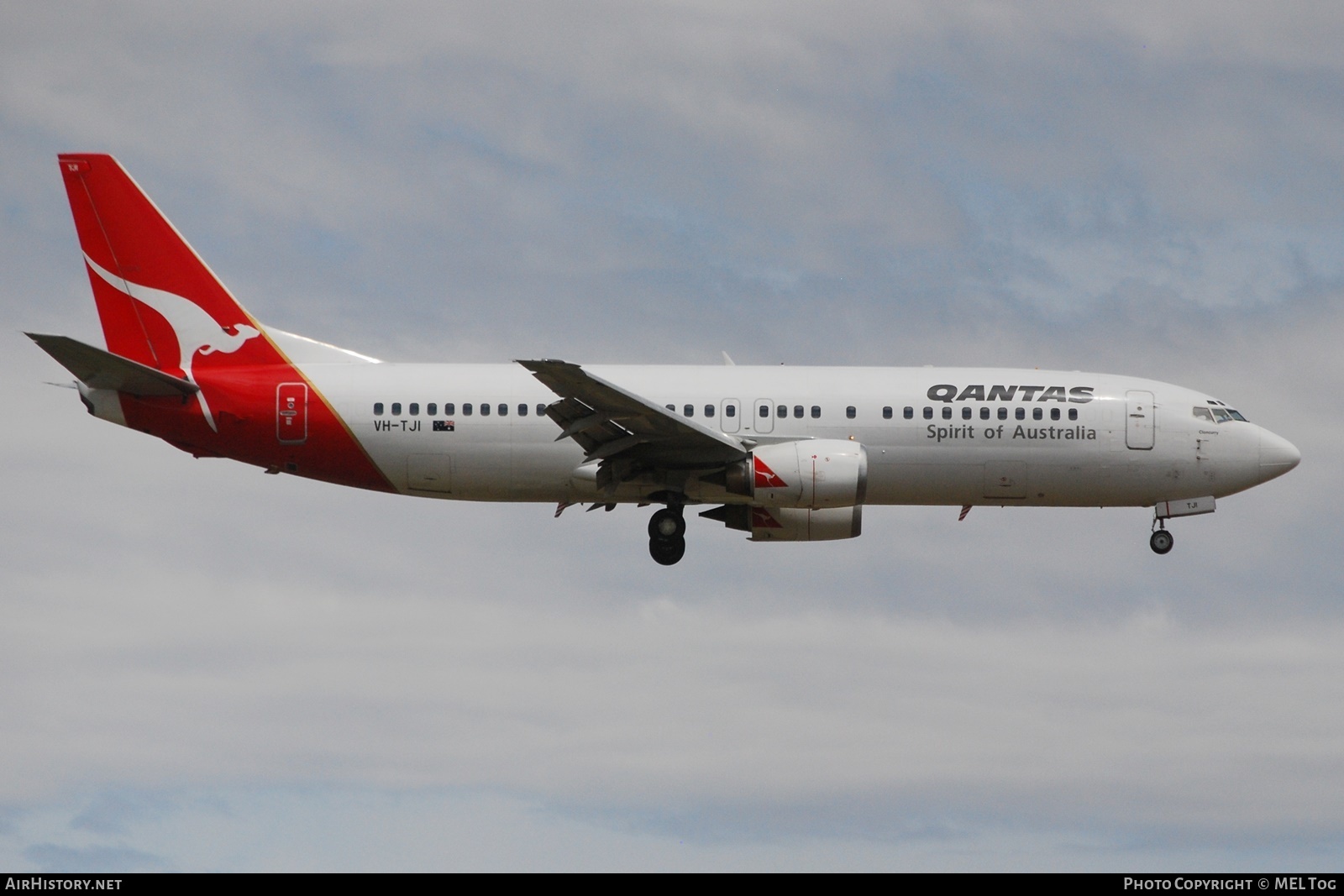 Aircraft Photo of VH-TJI | Boeing 737-476 | Qantas | AirHistory.net #651677