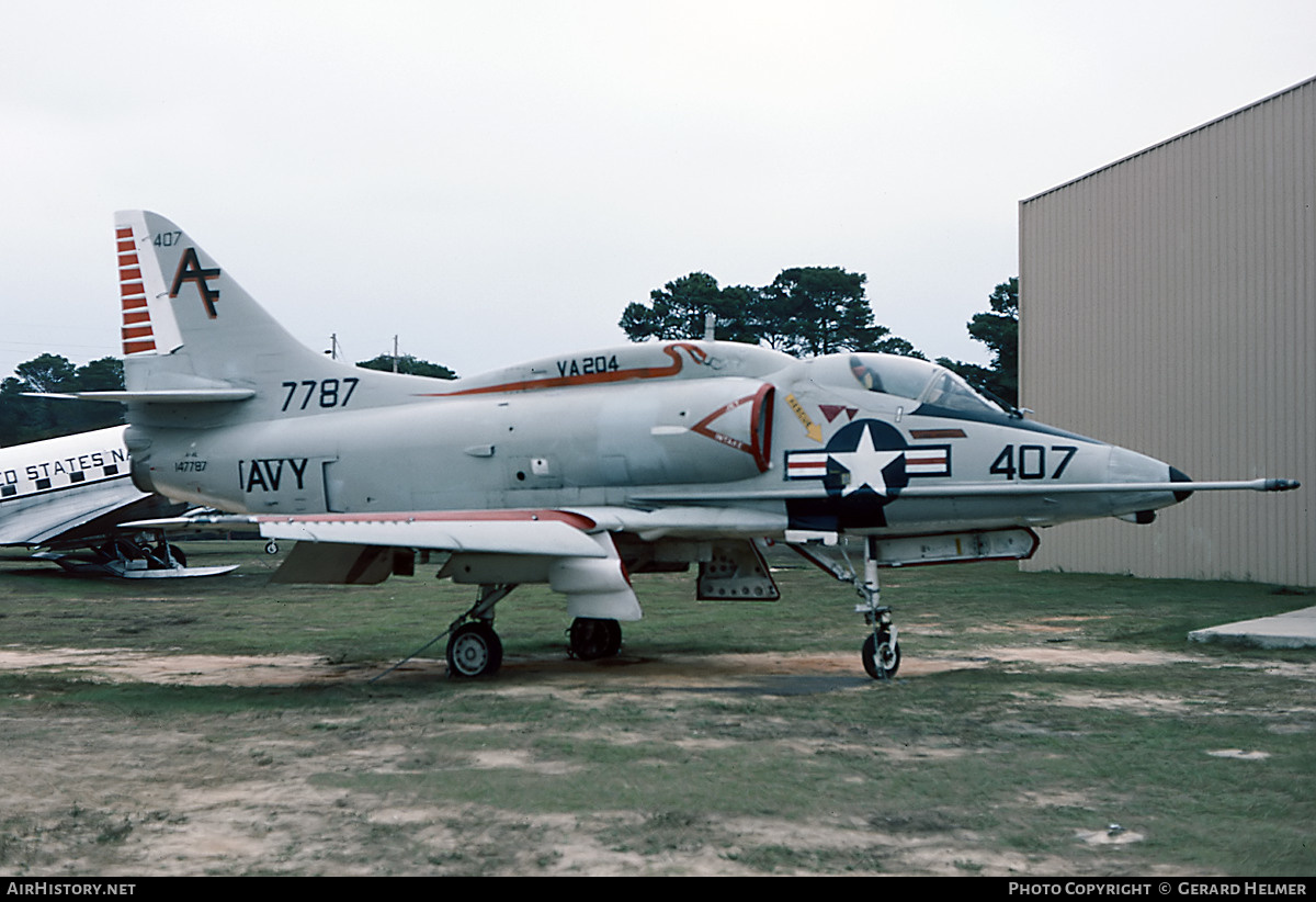 Aircraft Photo of 147787 / 7787 | Douglas A-4L Skyhawk | USA - Navy | AirHistory.net #651708