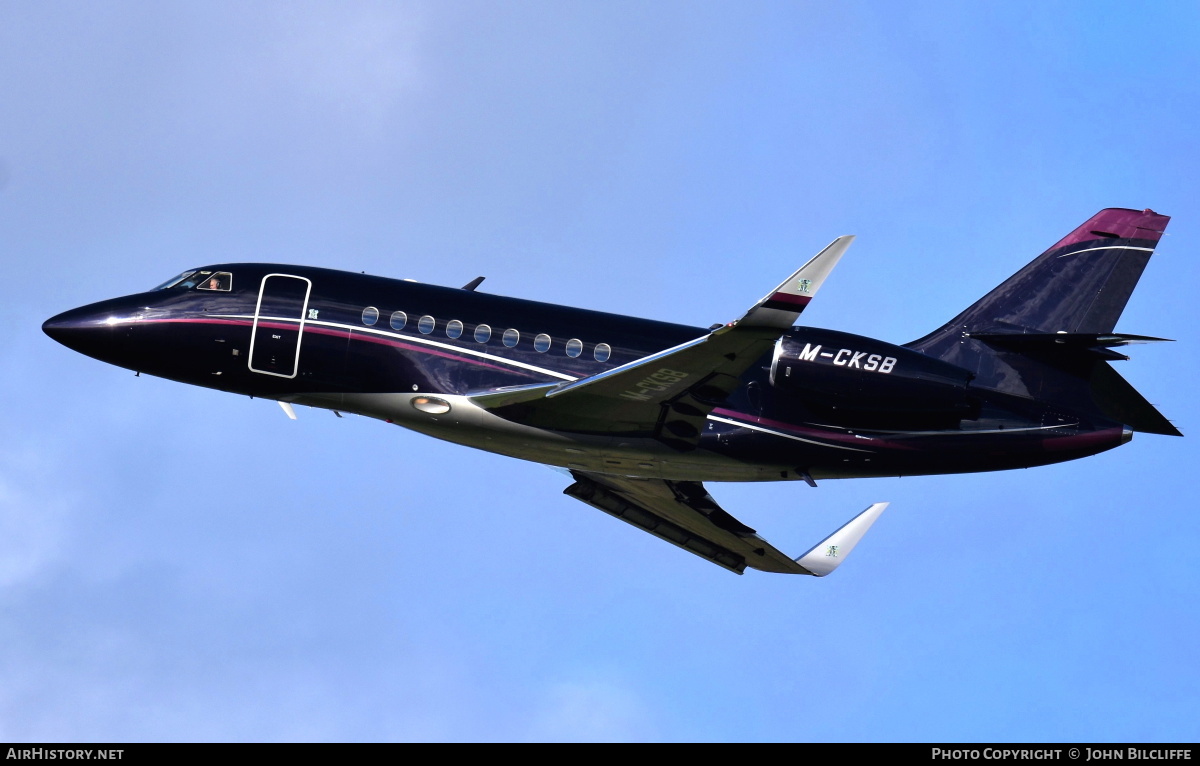 Aircraft Photo of M-CKSB | Dassault Falcon 2000 | AirHistory.net #651710