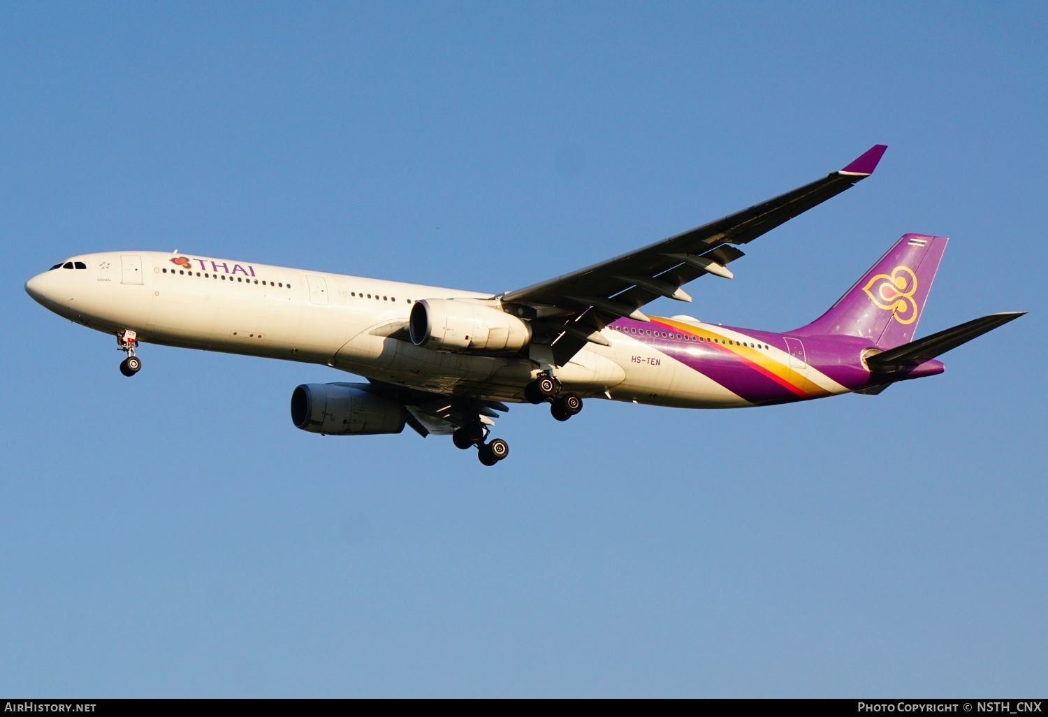 Aircraft Photo of HS-TEN | Airbus A330-343 | Thai Airways International | AirHistory.net #651712