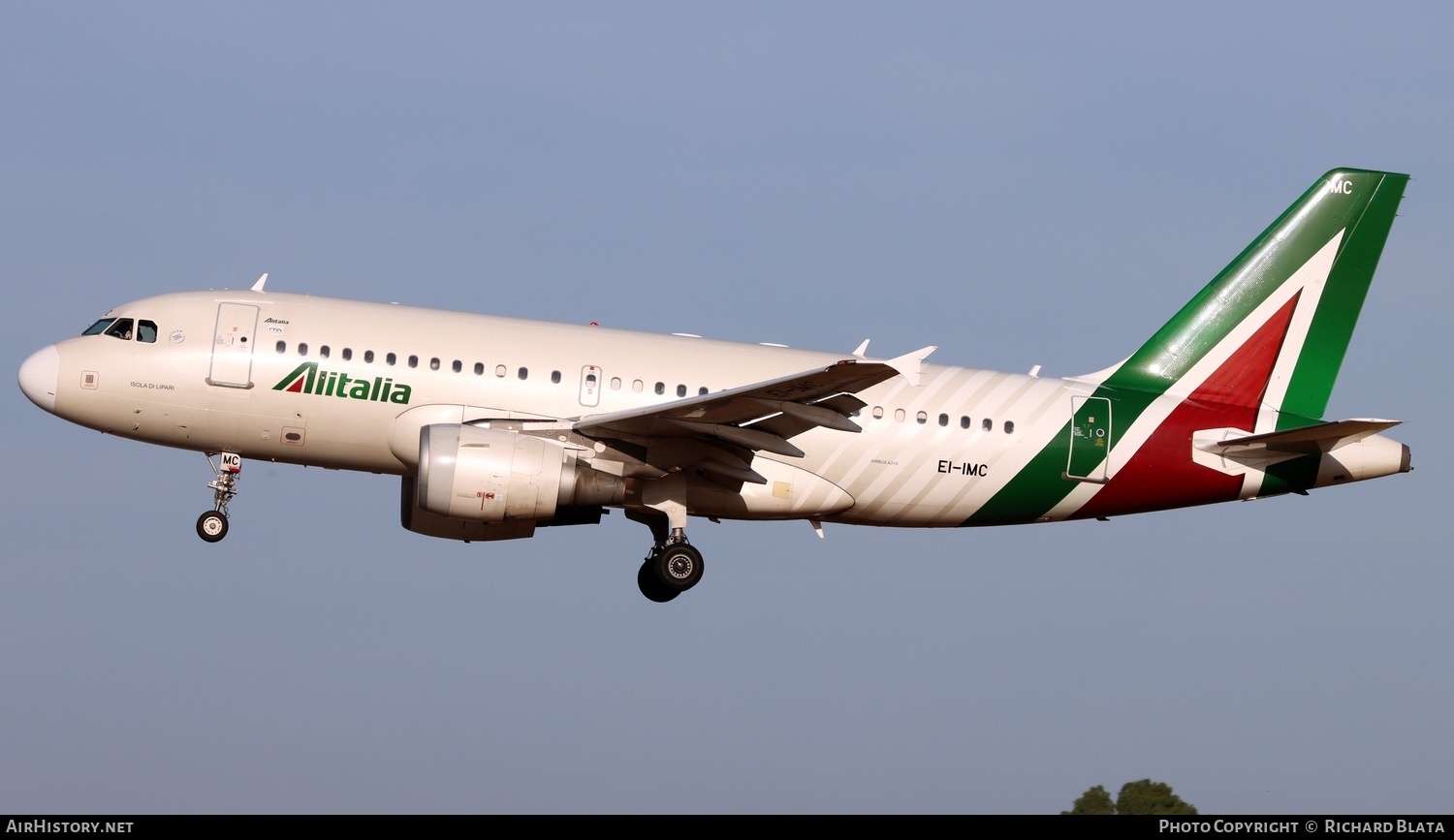 Aircraft Photo of EI-IMC | Airbus A319-112 | Alitalia | AirHistory.net #651714