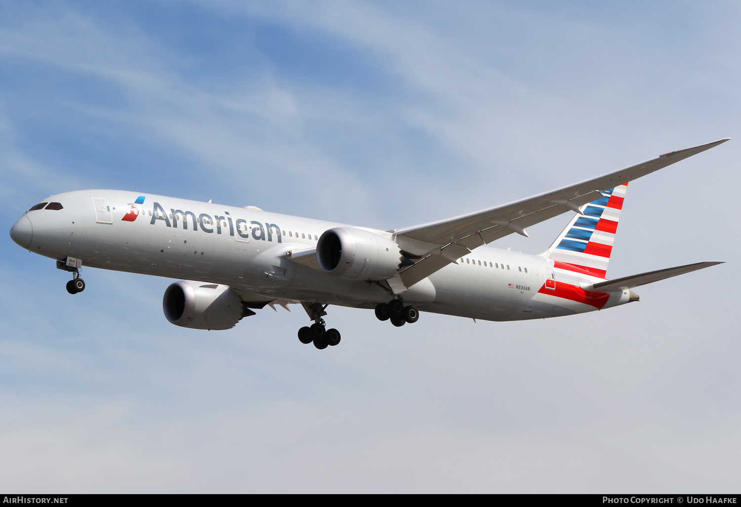 Aircraft Photo of N830AN | Boeing 787-9 Dreamliner | American Airlines | AirHistory.net #651726