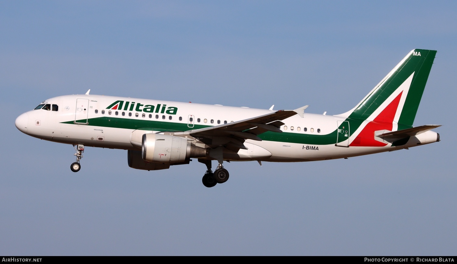 Aircraft Photo of I-BIMA | Airbus A319-112 | Alitalia | AirHistory.net #651740