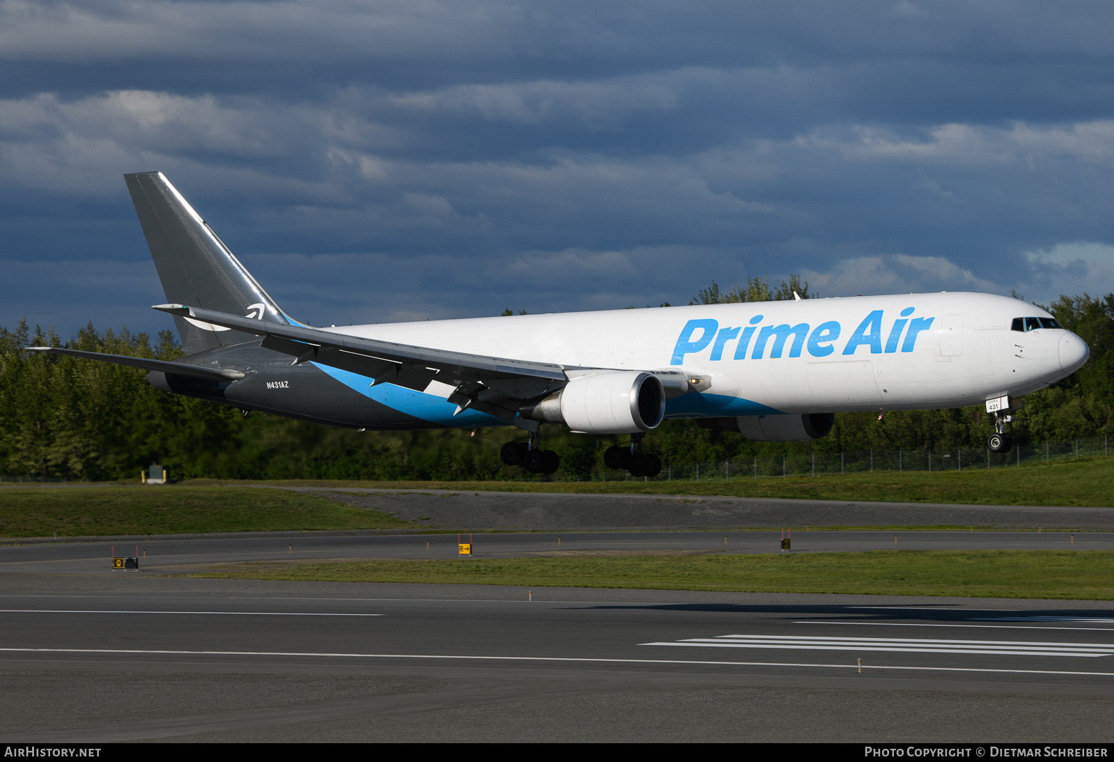 Aircraft Photo of N431AZ | Boeing 767-381/ER(BCF) | Prime Air | AirHistory.net #651819