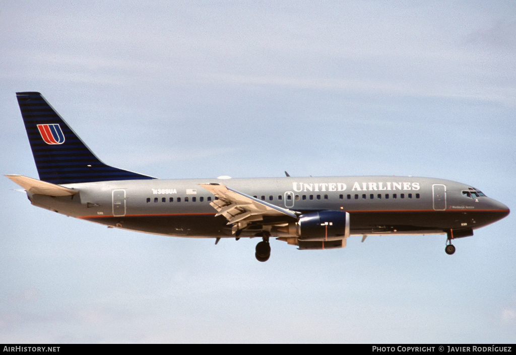 Aircraft Photo of N389UA | Boeing 737-322 | United Airlines | AirHistory.net #651861