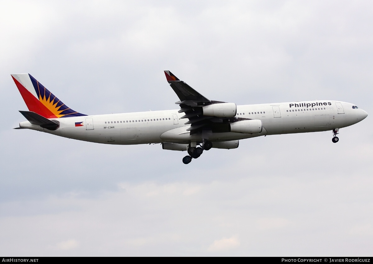 Aircraft Photo of RP-C3441 | Airbus A340-313X | Philippine Airlines | AirHistory.net #651873