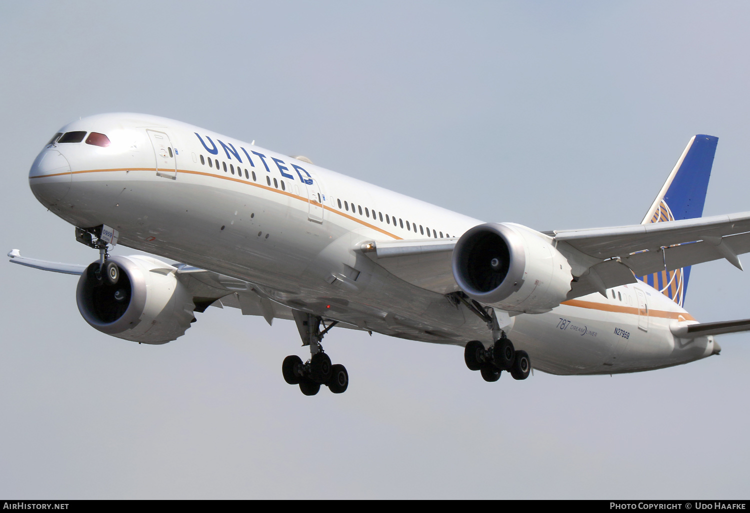 Aircraft Photo of N27959 | Boeing 787-9 Dreamliner | United Airlines | AirHistory.net #651885