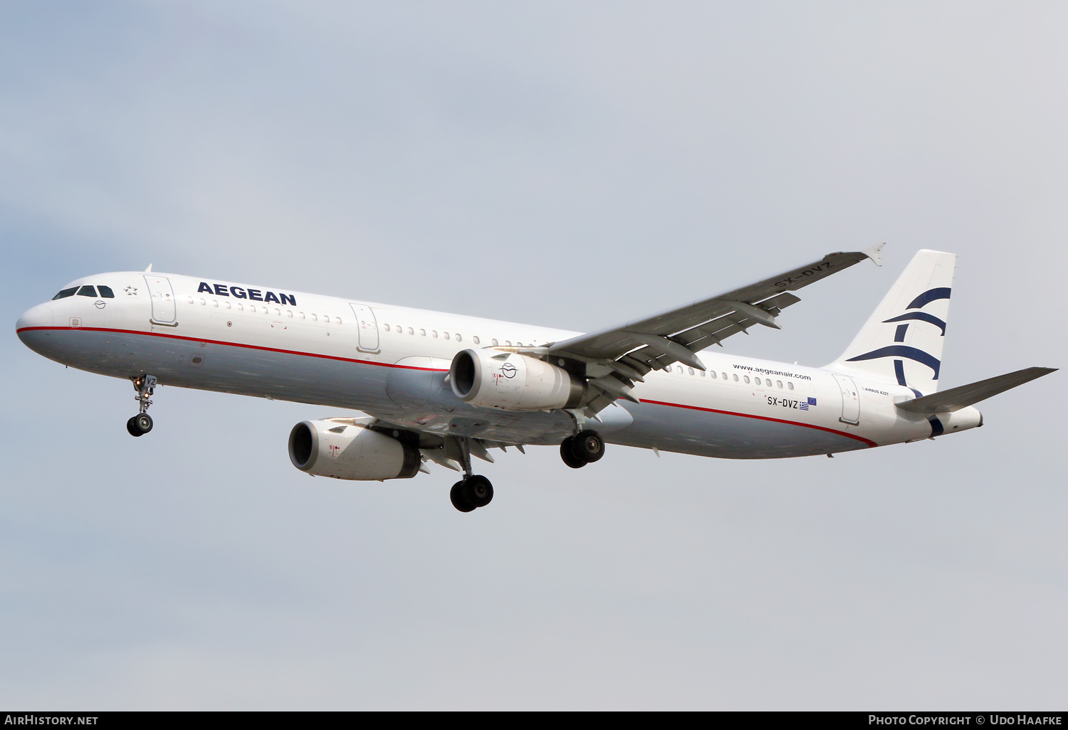 Aircraft Photo of SX-DVZ | Airbus A321-231 | Aegean Airlines | AirHistory.net #651929