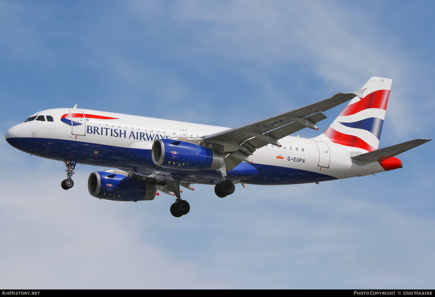 Aircraft Photo of G-EUPA | Airbus A319-131 | British Airways | AirHistory.net #651930