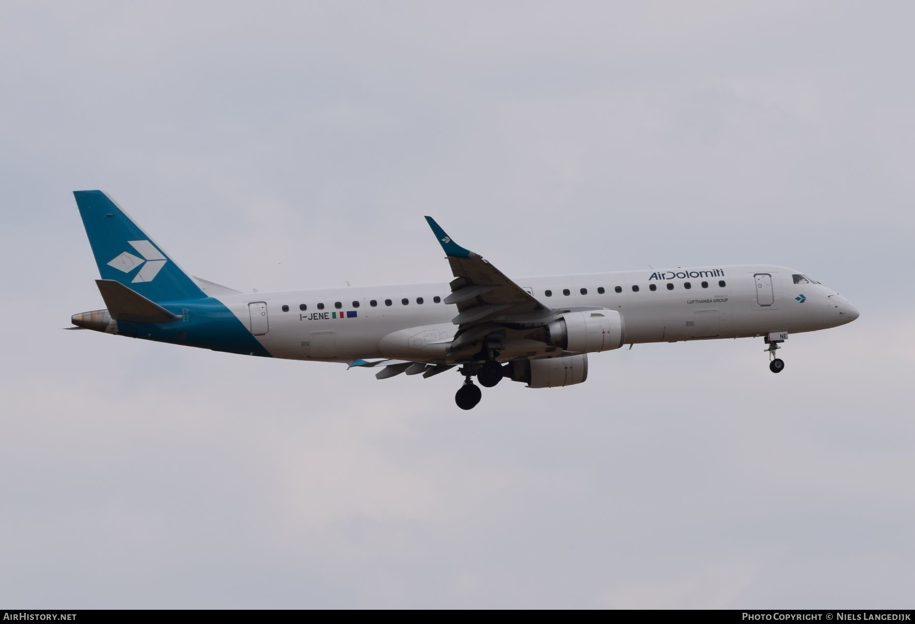 Aircraft Photo of I-JENE | Embraer 190LR (ERJ-190-100LR) | Air Dolomiti | AirHistory.net #651976