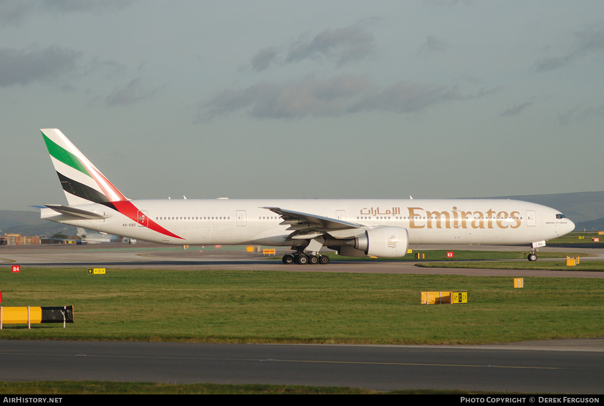 Aircraft Photo of A6-EBZ | Boeing 777-31H/ER | Emirates | AirHistory.net #652014