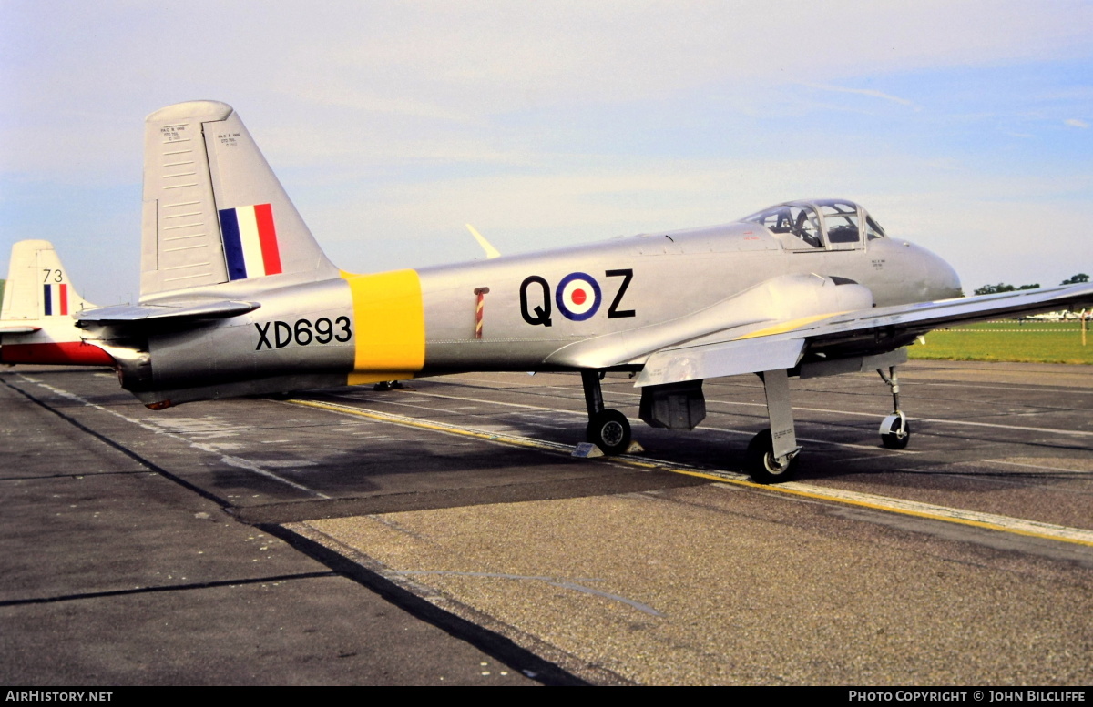 Aircraft Photo of G-AOBU / XD693 | Hunting Percival P.84 Jet Provost T1 | UK - Air Force | AirHistory.net #652034