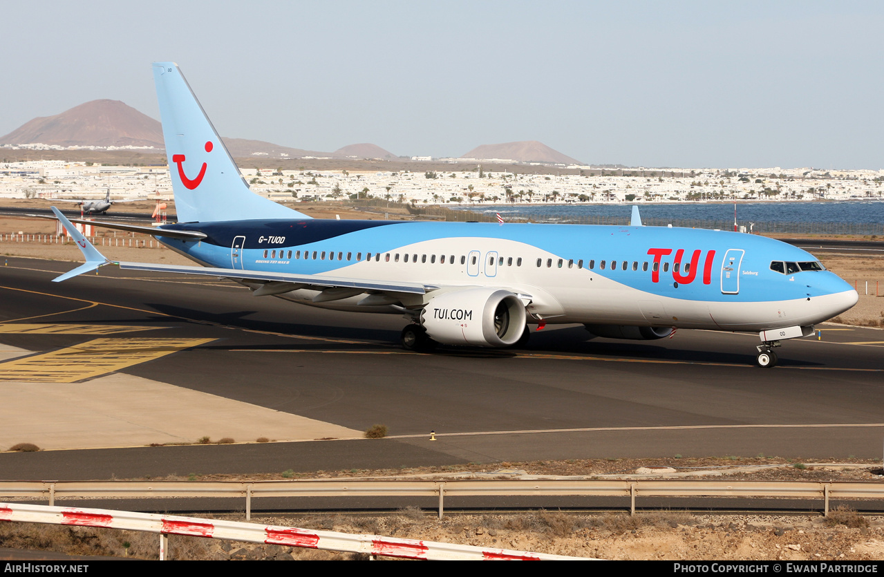 Aircraft Photo of G-TUOD | Boeing 737-8 Max 8 | TUI | AirHistory.net #652064