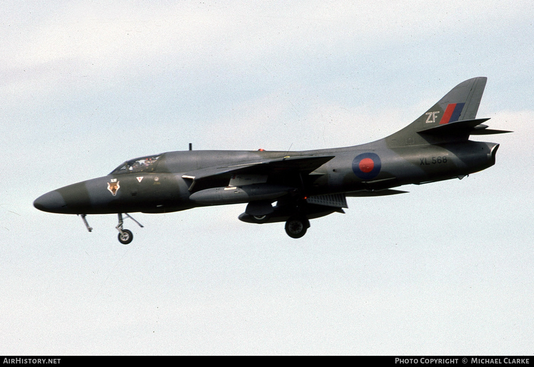Aircraft Photo of XL568 | Hawker Hunter T7A | UK - Air Force | AirHistory.net #652079