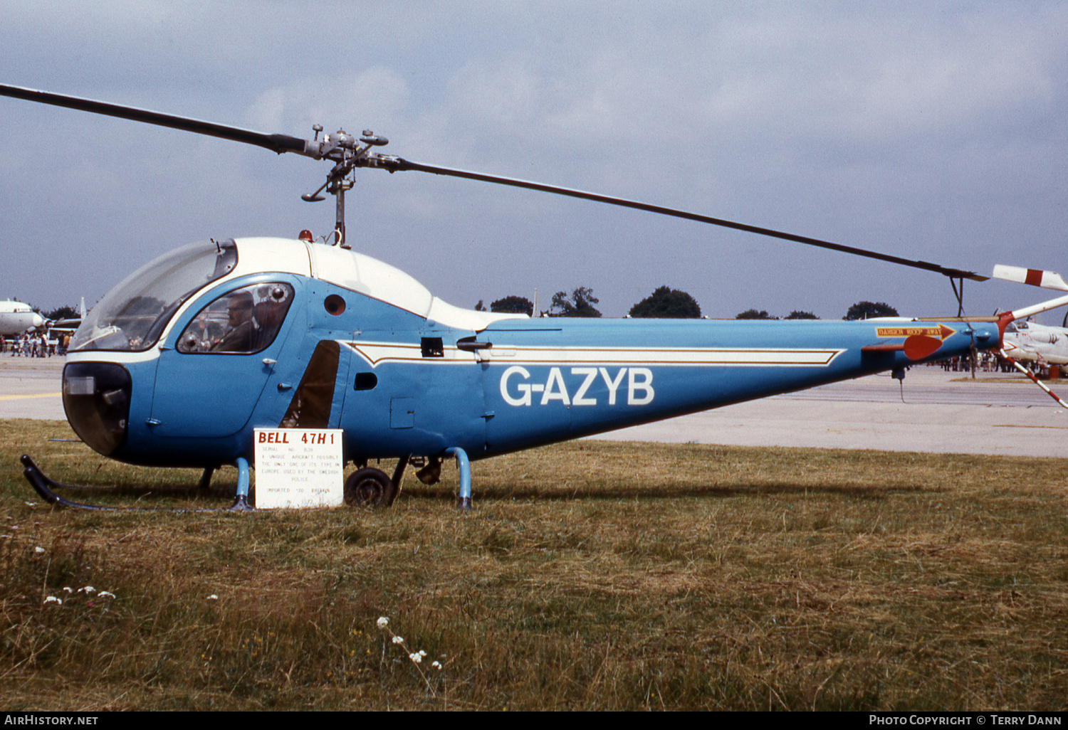 Aircraft Photo of G-AZYB | Bell 47H-1 Bellairus | AirHistory.net #652080