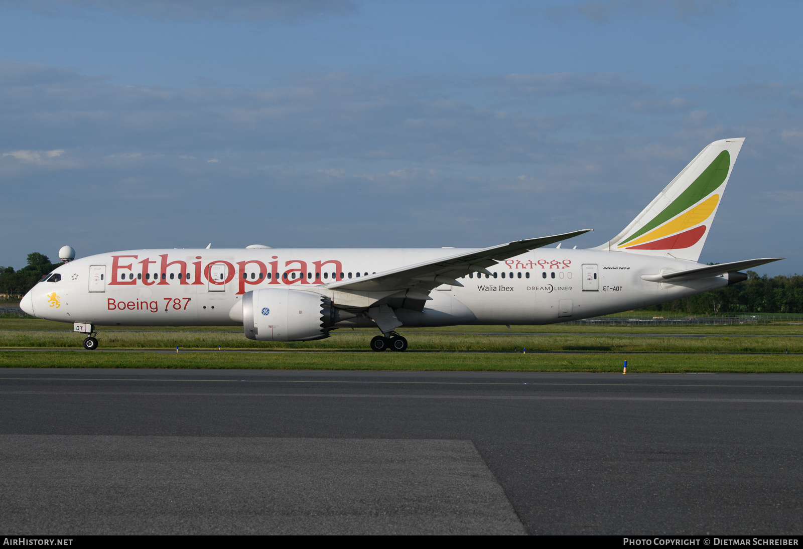Aircraft Photo of ET-AOT | Boeing 787-8 Dreamliner | Ethiopian Airlines | AirHistory.net #652086