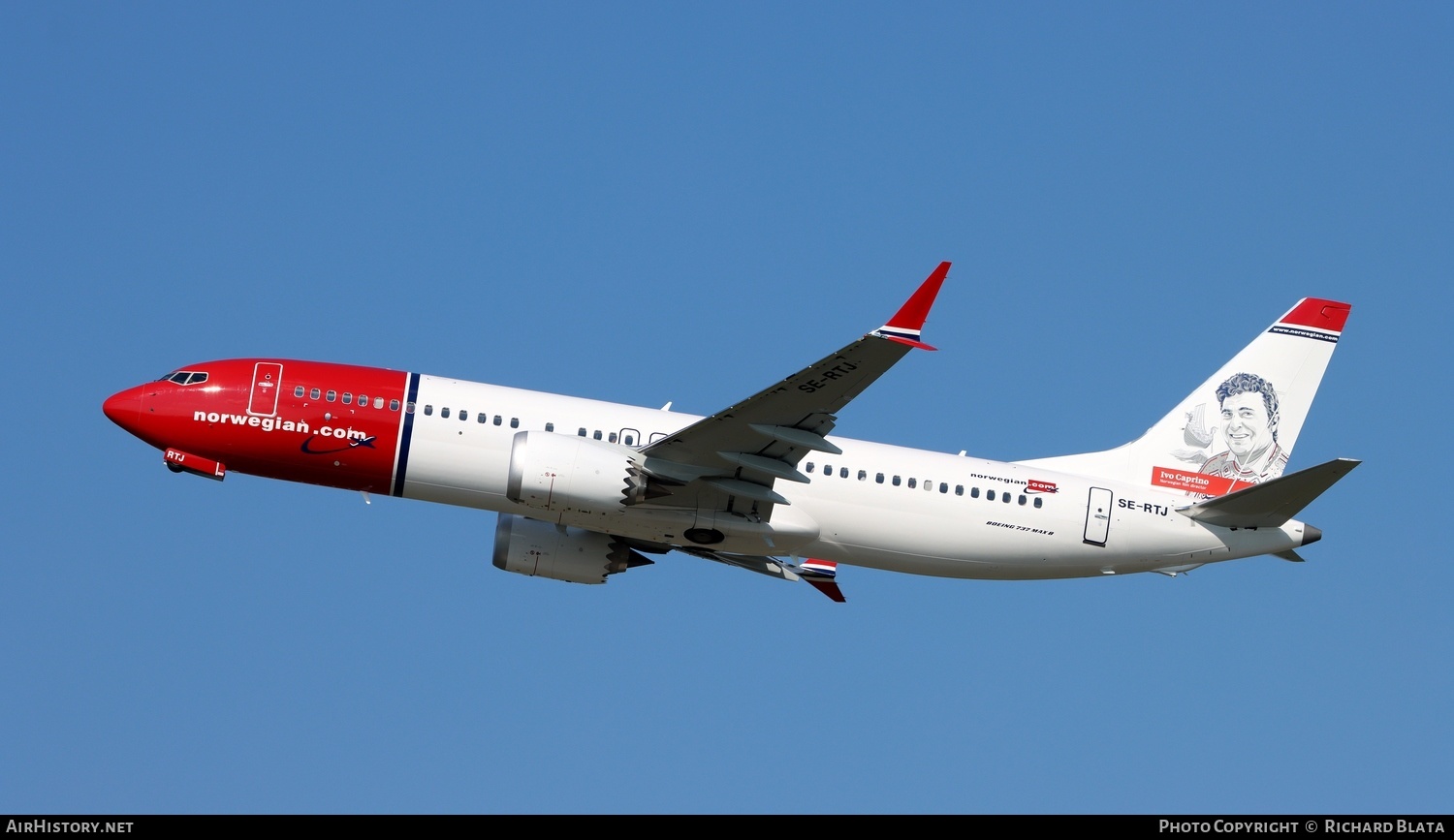 Aircraft Photo of SE-RTJ | Boeing 737-8 Max 8 | Norwegian | AirHistory.net #652140