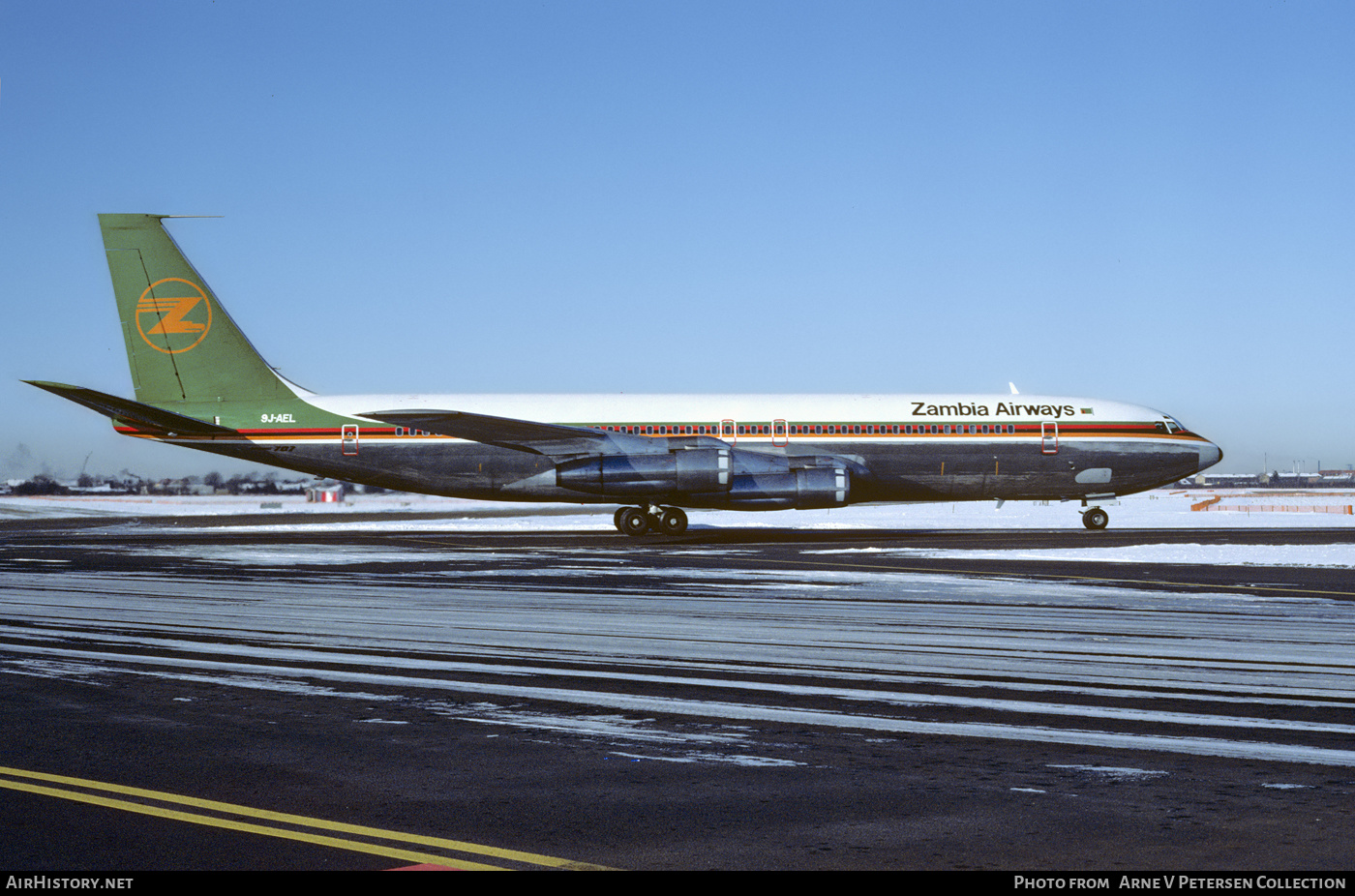 Aircraft Photo of 9J-AEL | Boeing 707-338C | Zambia Airways | AirHistory.net #652190