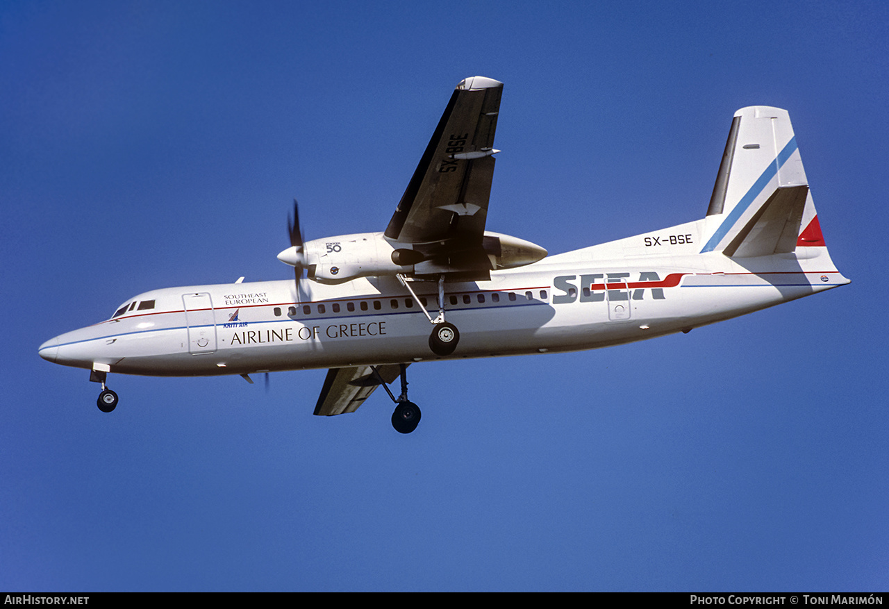 Aircraft Photo of SX-BSE | Fokker 50 | South East European Airlines - SEEA | AirHistory.net #652202