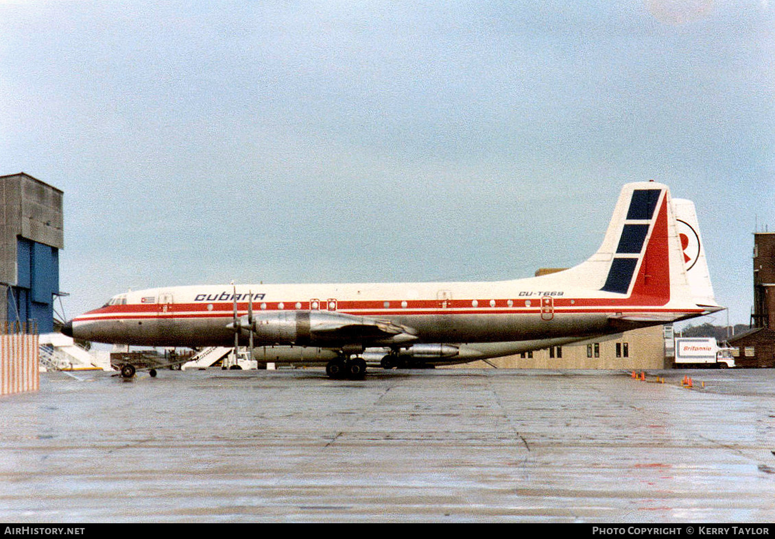 Aircraft Photo of CU-T669 | Bristol 175 Britannia 318 | Cubana | AirHistory.net #652238