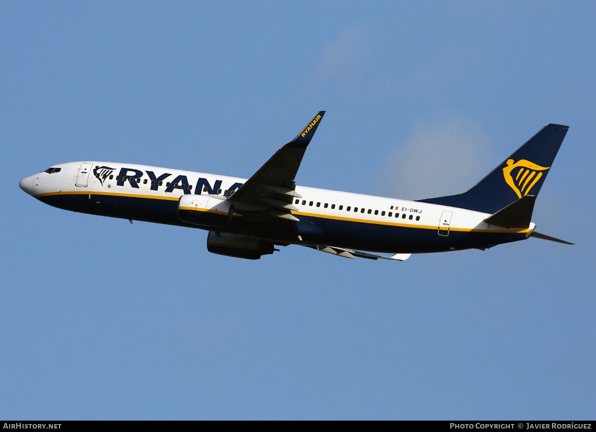 Aircraft Photo of EI-DWJ | Boeing 737-8AS | Ryanair | AirHistory.net #652259