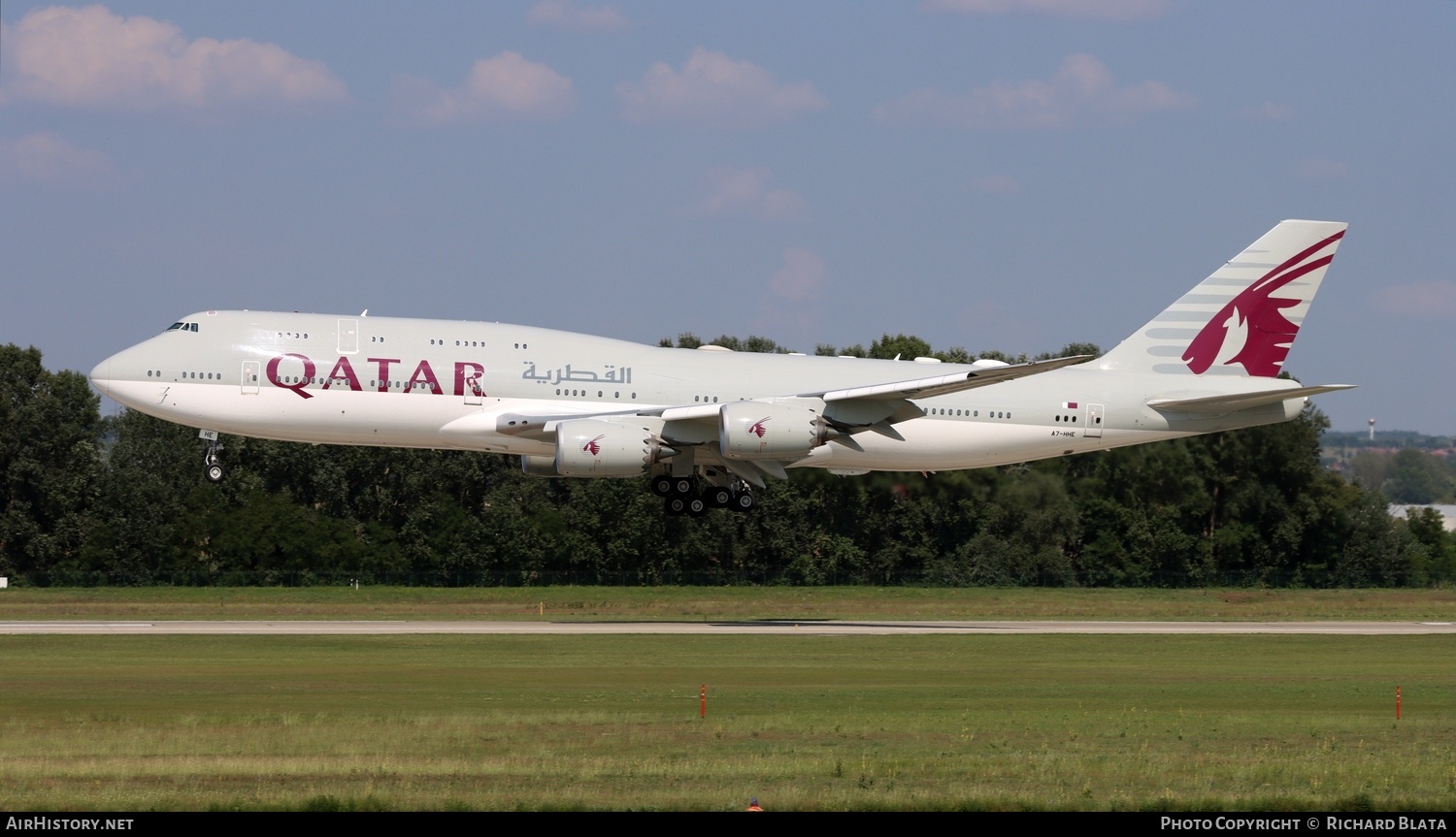 Aircraft Photo of A7-HHE | Boeing 747-8KB BBJ | Qatar Amiri Flight | AirHistory.net #652261