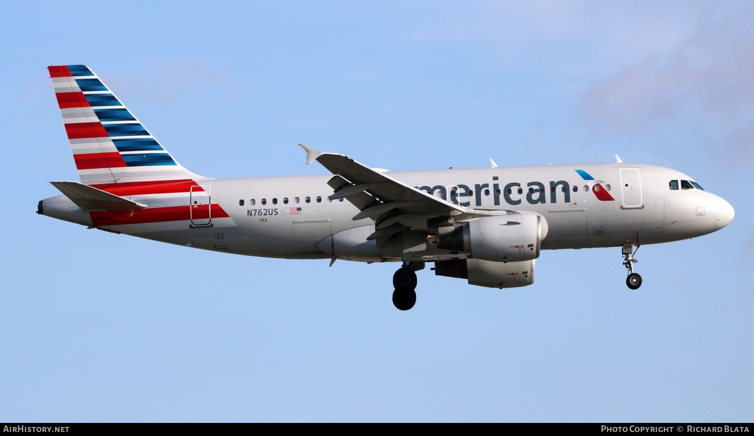 Aircraft Photo of N762US | Airbus A319-112 | American Airlines | AirHistory.net #652269