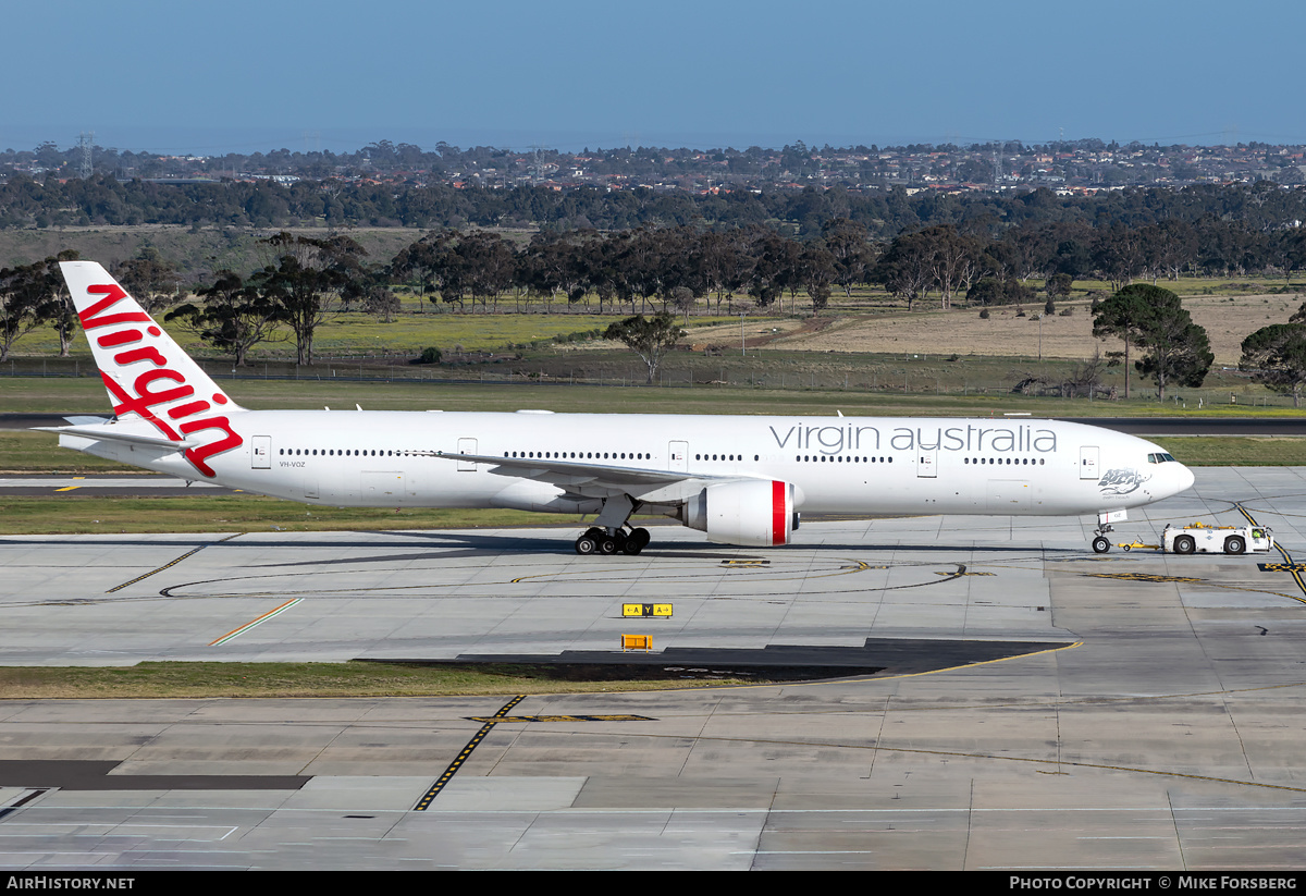 Aircraft Photo of VH-VOZ | Boeing 777-3ZG/ER | Virgin Australia Airlines | AirHistory.net #652308