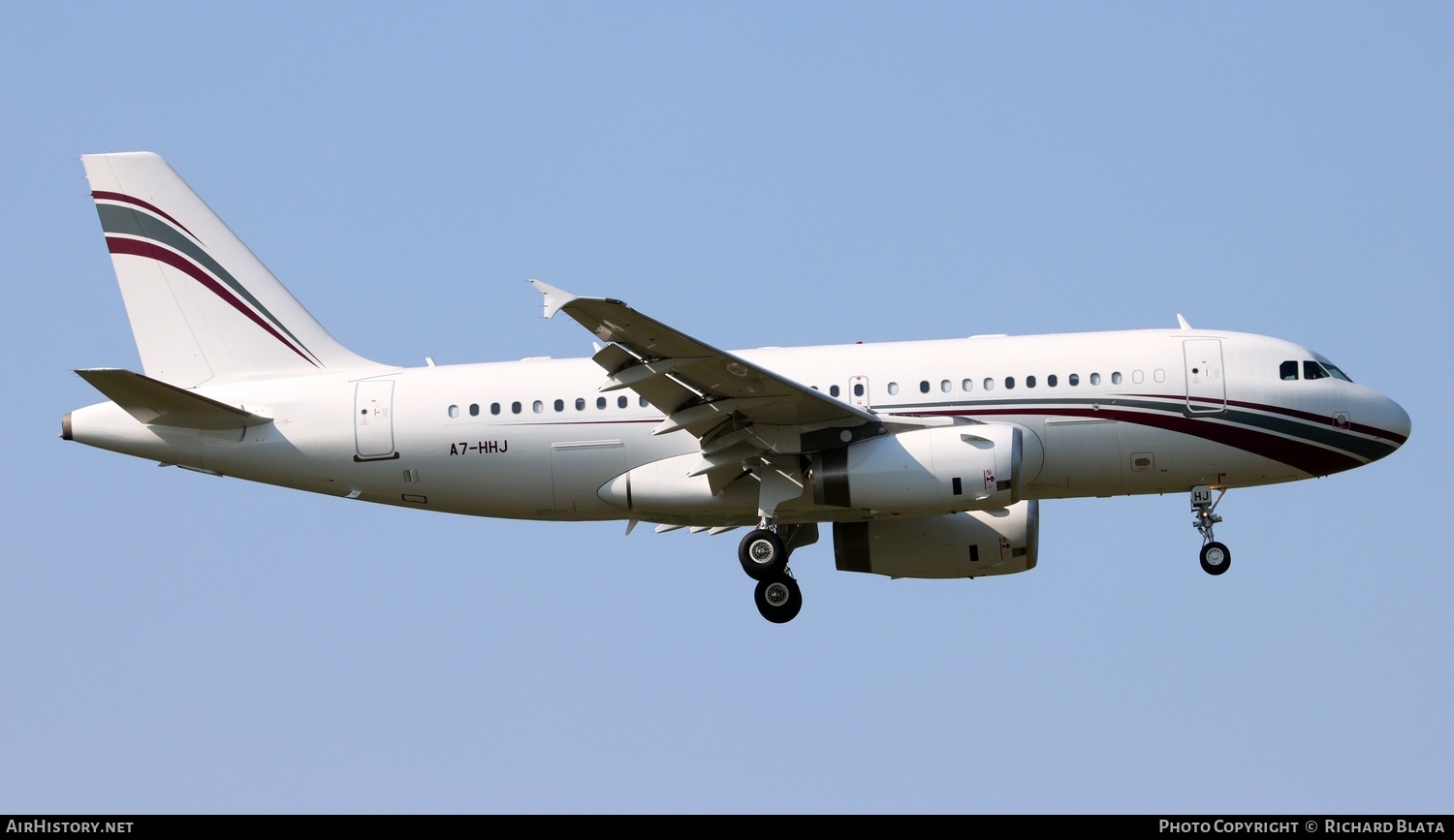 Aircraft Photo of A7-HHJ | Airbus ACJ319 (A319-133/CJ) | AirHistory.net #652320