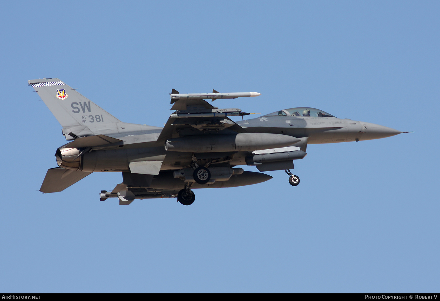 Aircraft Photo of 91-0381 / AF91-381 | General Dynamics F-16CM Fighting Falcon | USA - Air Force | AirHistory.net #652322