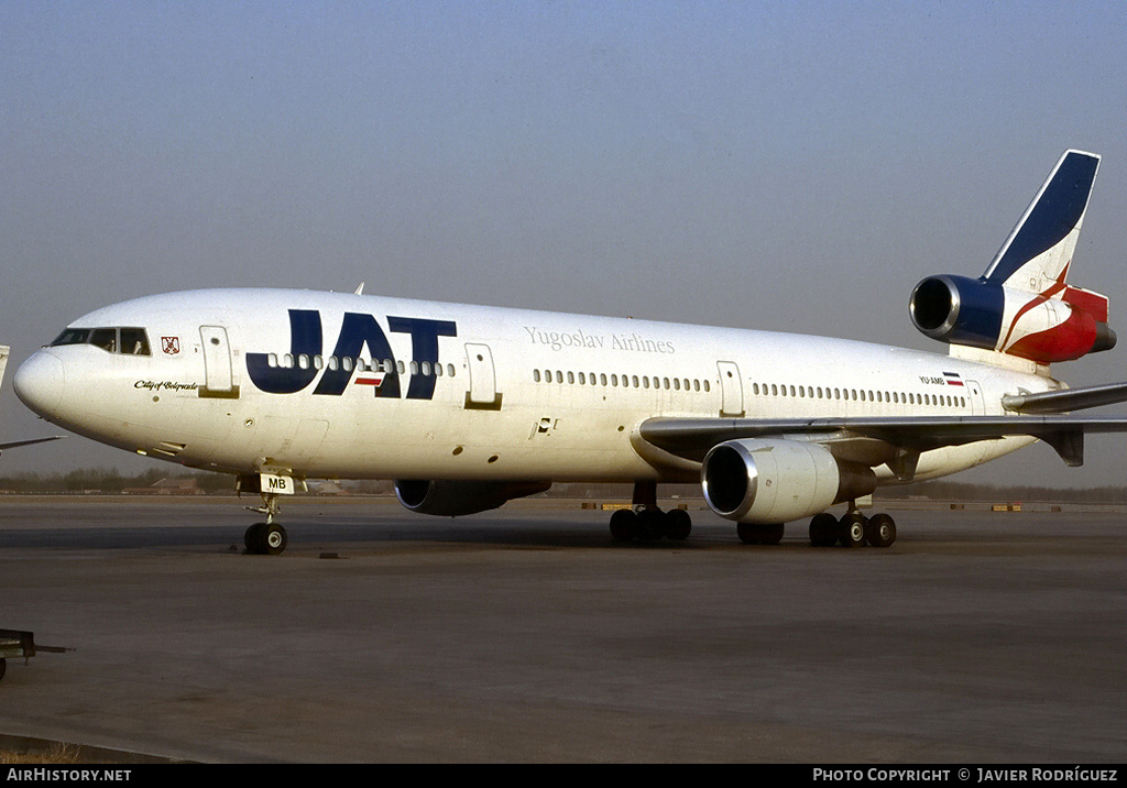 Aircraft Photo of YU-AMB | McDonnell Douglas DC-10-30 | JAT Yugoslav Airlines - Jugoslovenski Aerotransport | AirHistory.net #652337