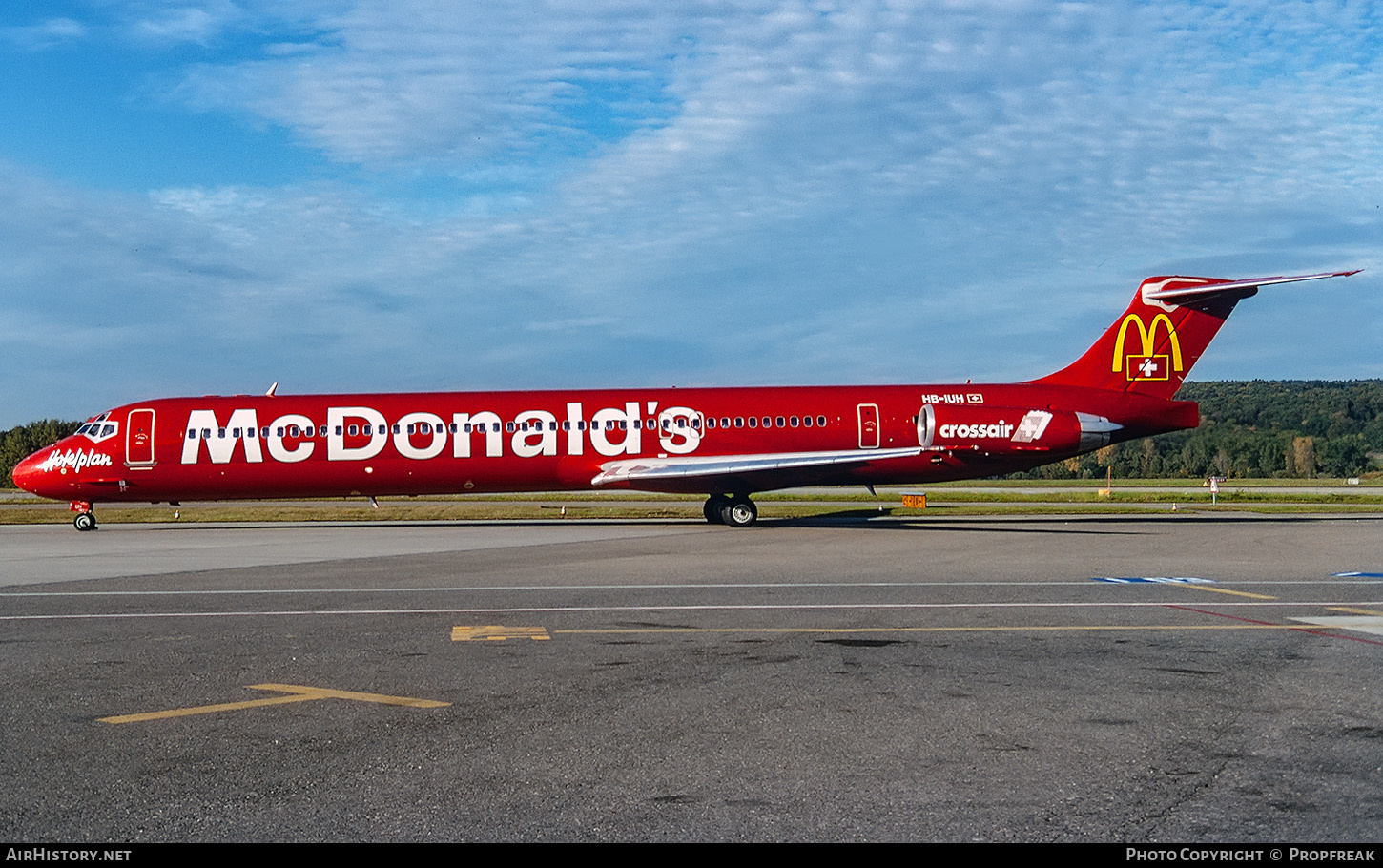 Aircraft Photo of HB-IUH | McDonnell Douglas MD-83 (DC-9-83) | Crossair | AirHistory.net #652364