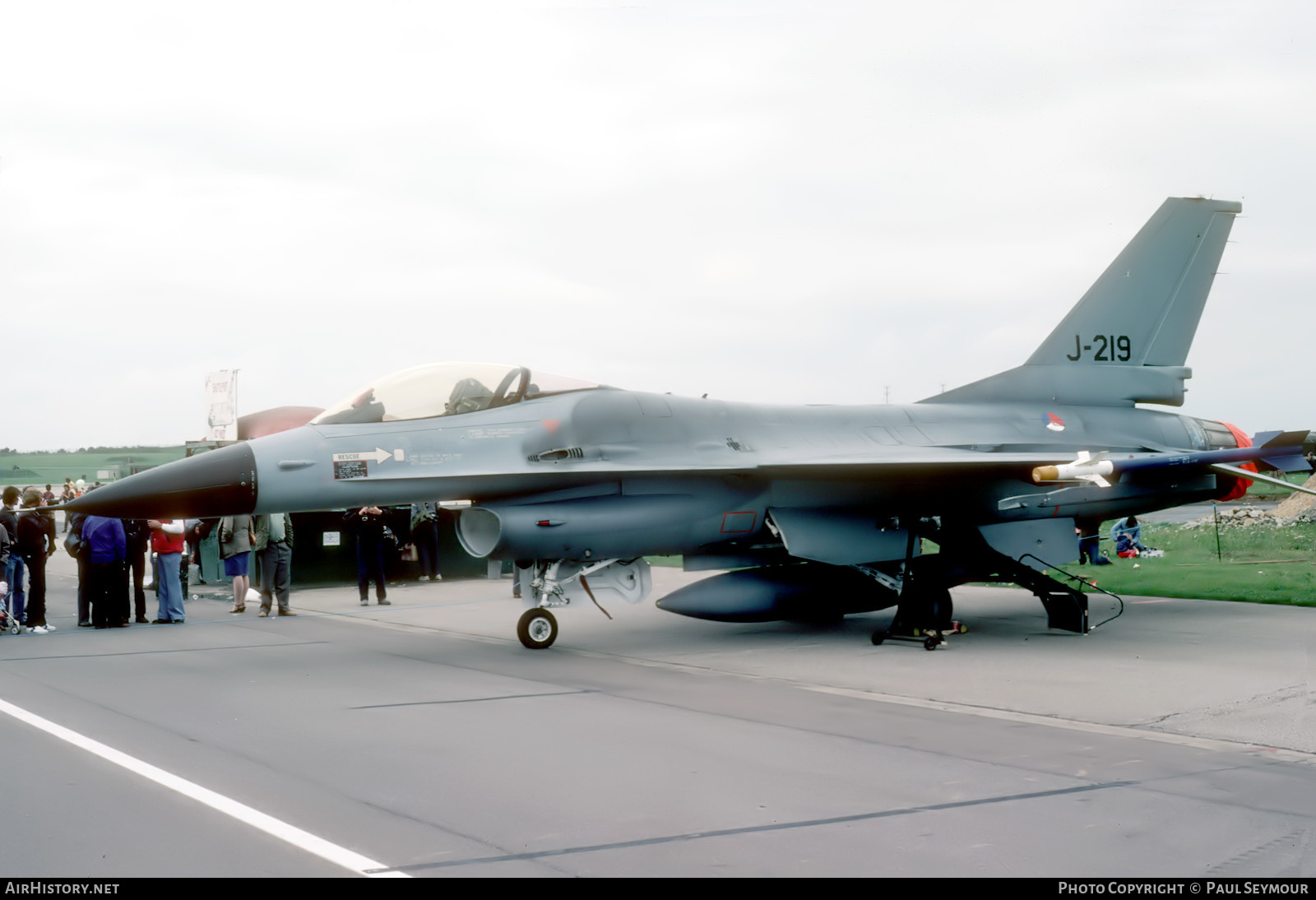 Aircraft Photo of J-219 | General Dynamics F-16A Fighting Falcon | Netherlands - Air Force | AirHistory.net #652370