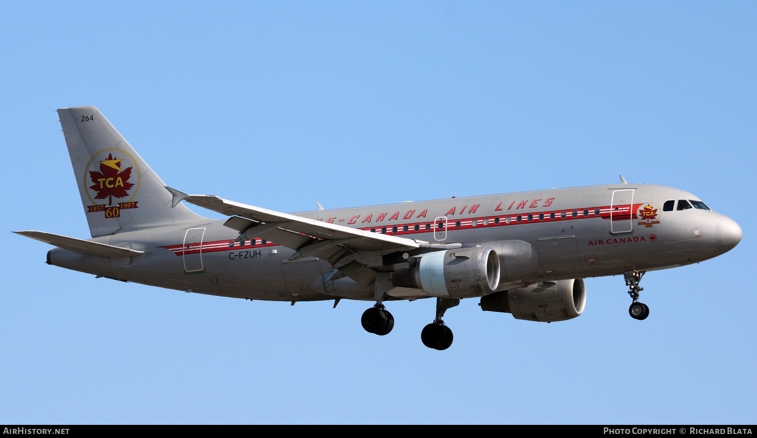 Aircraft Photo of C-FZUH | Airbus A319-114 | Air Canada | Trans-Canada Air Lines - TCA | AirHistory.net #652380