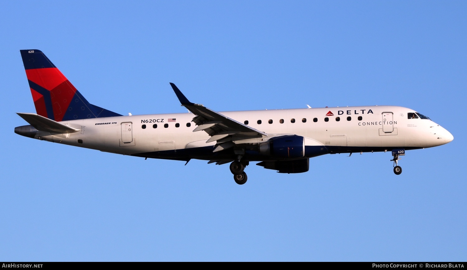 Aircraft Photo of N620CZ | Embraer 170LR (ERJ-170-100LR) | Delta Connection | AirHistory.net #652384