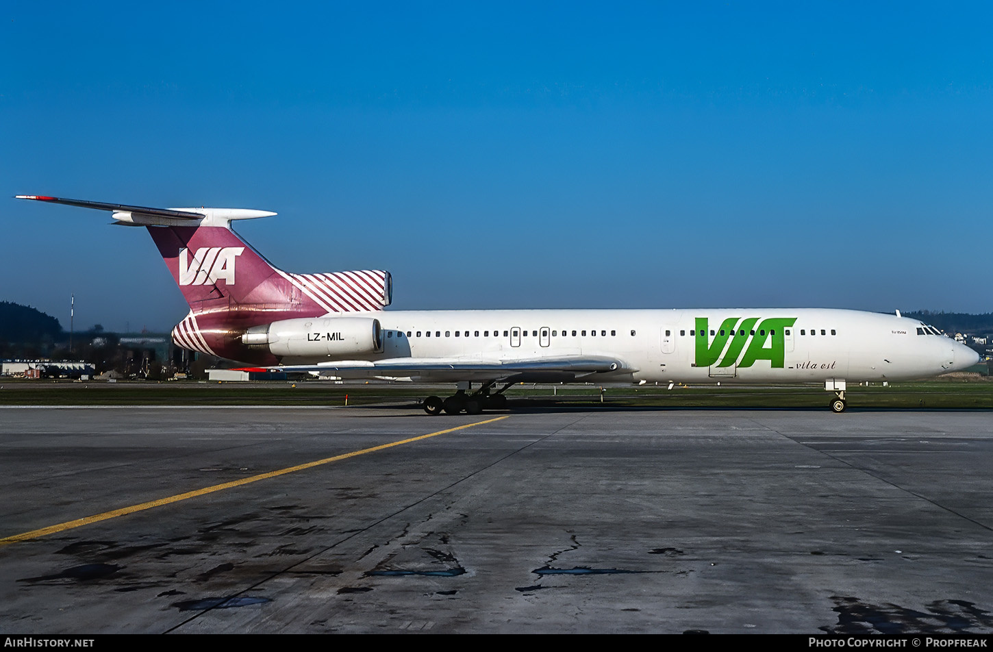 Aircraft Photo of LZ-MIL | Tupolev Tu-154M | VIA - Air VIA Bulgarian Airways | AirHistory.net #652400