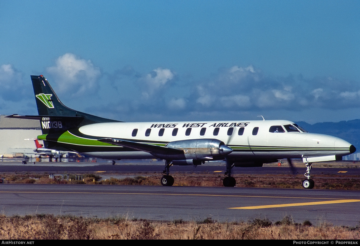 Aircraft Photo of N1013B | Fairchild Swearingen SA-226TC Metro II | Wings West Airlines | AirHistory.net #652446