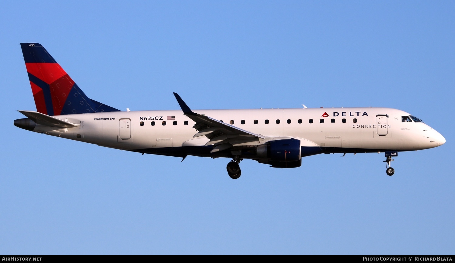 Aircraft Photo of N635CZ | Embraer 175LR (ERJ-170-200LR) | Delta Connection | AirHistory.net #652475