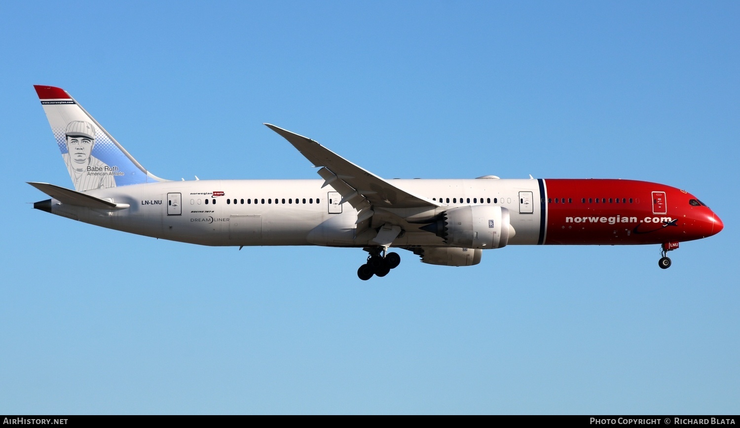 Aircraft Photo of LN-LNU | Boeing 787-9 Dreamliner | Norwegian | AirHistory.net #652522