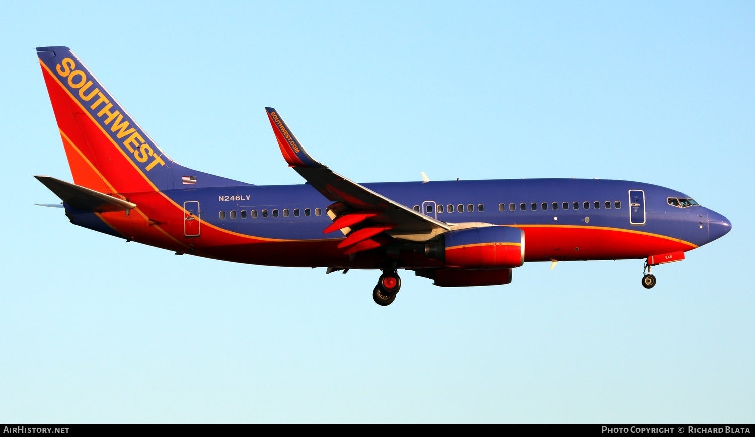Aircraft Photo of N246LV | Boeing 737-7H4 | Southwest Airlines | AirHistory.net #652533