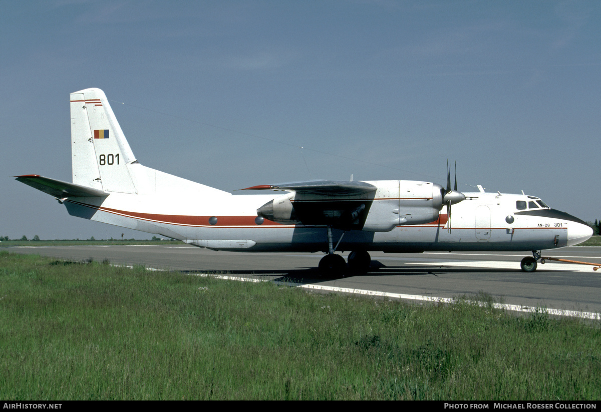 Aircraft Photo of 801 | Antonov An-26 | Romania - Air Force | AirHistory.net #652577